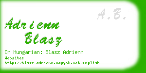 adrienn blasz business card